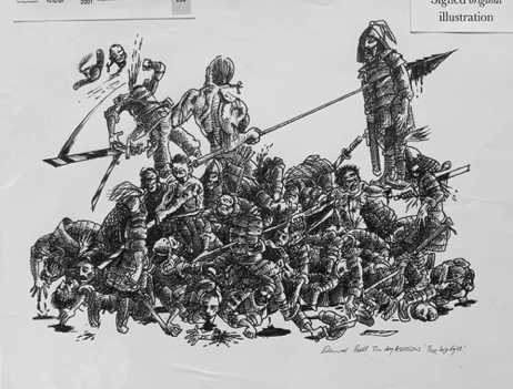 'The big fight'
From 'The Dog Assassins'.
$NZ200 (approx $US133, £102, €112) 'The big fight'
From 'The Dog Assassins'.
$NZ200 (approx $US133, £102, €112)